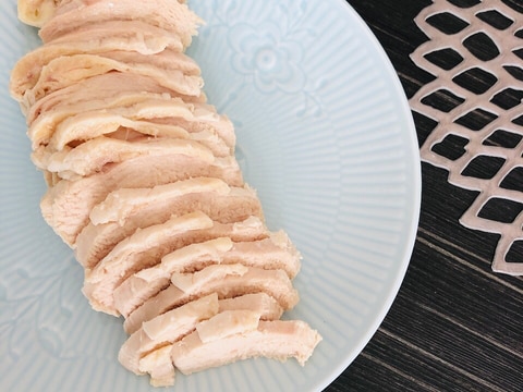 鶏むねサラダチキン☆鍋に入れるだけ